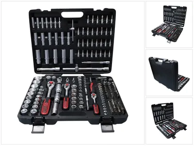 Produktbild von KS Tools 1/4 +3/8 +1/2 Steckschlüssel 195tlg 917.0795
