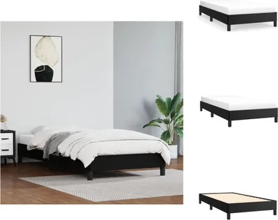 Produktbild von vidaXL Bettgestell Schwarz 80x200 cm Kunstleder -  Betten & Bettgestelle