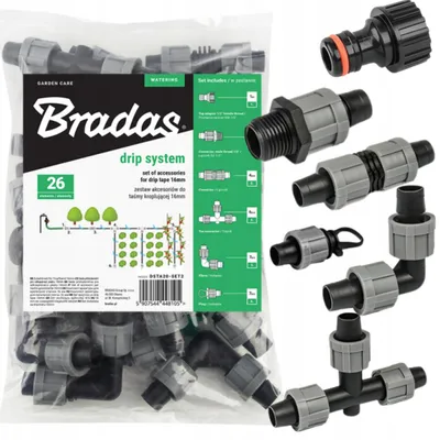 Produktbild von BRADAS 16mm Tropfbewässerungs-Set 26 Teile Zubehör