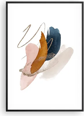 Produktbild von Gerahmtes Poster - Schwarzer Rahmen - Die Farben Abstraktion Stück - 70x100 cm - Wand Bild - Wanddeko - Wandbilder - Kunstposter - Wandposter - Bilderrahmen - Bilder - Kunstdruck - P2BPA70x100-5100