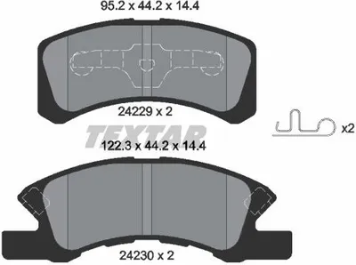 Zdjęcie produktu dla Klocki Hamulcowe Daihatsu Przód Charade/Cuore/Trevis 1,0 03-