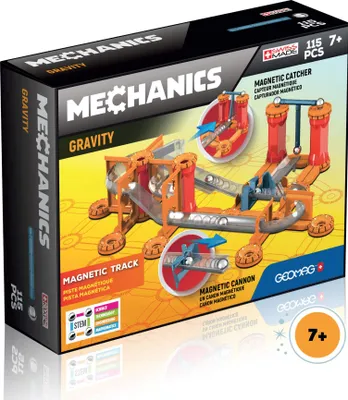 Produktbild von Geomag Mechanics GM772, 115 Stück(e), Blau, Orange, Rot, Silber, 7 Jahr(e), 270 mm, 75 mm, 210 mm