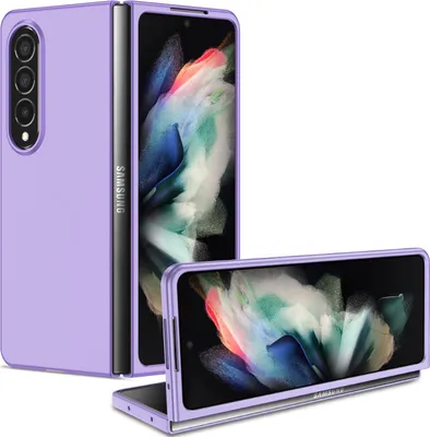 Obrázek produktu pro Samsung Z Fold4 5G Pouzdro, tenké tvrdý PC odolné proti poškrábání pouzdro pro Samsung Galaxy Z Fold 4 5G Fialová