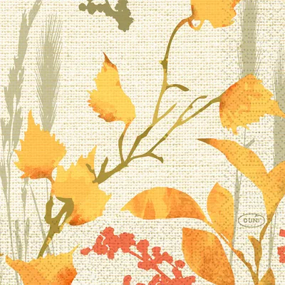 Produktbild von Duni Tissue Servietten 3 lagig Fall Beauty 24 x 24cm 50 Stück