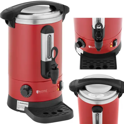 Zdjęcie produktu dla Expondo Royal Catering Czajnik elektryczny – 6,1 l – 1500 W – czerwony