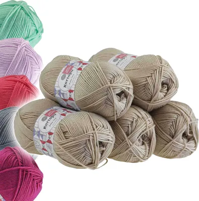Produktbild von 5 x 100g Strickgarn Kartopu BABY ONE Antipilling Babywolle Babygarn, Farbwahl