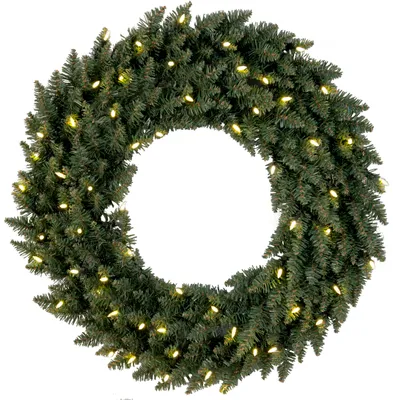 Produktbild von Best Season LED-Tannenkranz "Calgary" beleuchtet ca.70 cm Ø60 w/w LED, grün, Trafo, outdoor, 612-61
