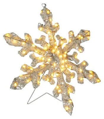 Immagine prodotto di Konstsmide, decorazione natalizia a LED, fiocco di neve, 40 cm, color ambra