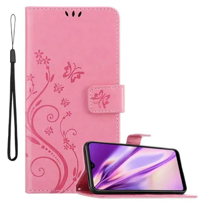 Image de Cadorabo Housse pour Samsung Galaxy A10 / M10 Housse de protection rose Housse pour portable Etui Case Fleurs Flower