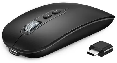 Produktbild von Maus Kabellose USB C Wiederaufladbare Bluetooth Maus Schwarz 2