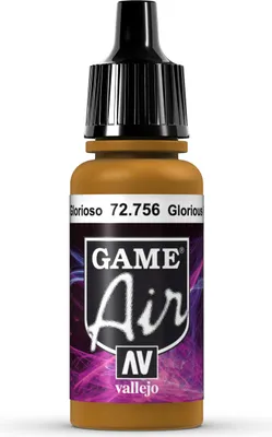 Vallejo Game Air Glorious Gold 17 ml Airbrush Farbe