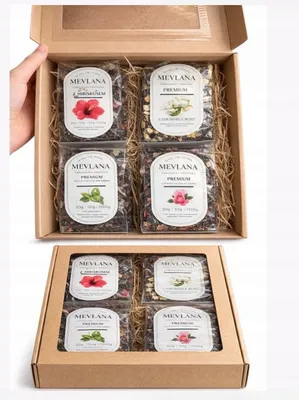 Immagine prodotto di Confezione da 4 di tè in foglia nero con fiori di ibisco, rosa e gelsomino, 400 g