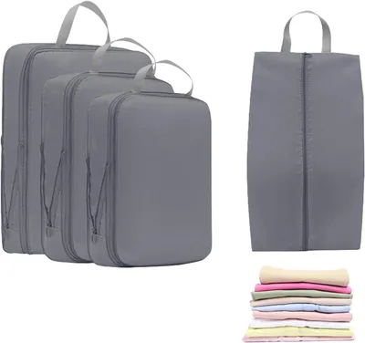 Produktbild von Koffer Organizer Set 4-teilig, Reiseorganizer, Packwürfel, für Reisen