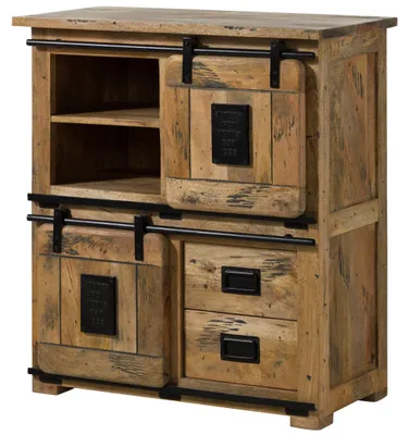 Immagine prodotto di MASSIVMOEBEL24 | Highboard Mango 90x45x100 natur lackiert RAILWAY #1005
