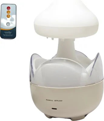 Produktbild von Tragbarer Luftbefeuchter 230 ml, Aroma Diffuser mit Nachtlicht, automatische Abschaltung bei Wasserleerstand, für Büro, Schlafzimmer & Wohnzimmer