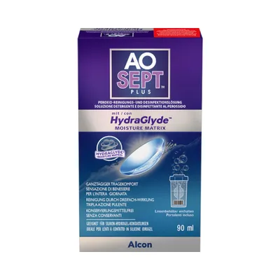 Produktbild von AOSEPT PLUS mit HydraGlyde - 90ml + Behälter