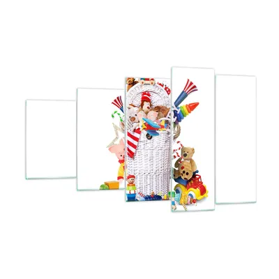 Produktbild von Bilder auf glas - Spielzeug Kinder Spaß Freunde - 100x60cm - Glasbilder - Wandbilder - Kunstdruck - zum Aufhängen bereit - Wanddekoration aus Glas - Glas Bilder - Wandbild auf Glas - GEG100x60-3197