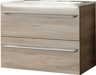 Produktbild von Fackelmann LUXOR Badmöbel Set 2-teilig 80 cm, Braun, Gussmarmor