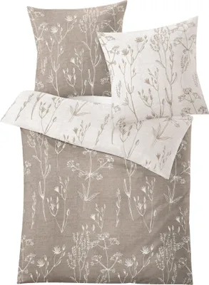 Produktbild von Kleine Wolke Bettwäsche Satin Savannah Taupe 135 x 200 cm und 80 x 80 cm