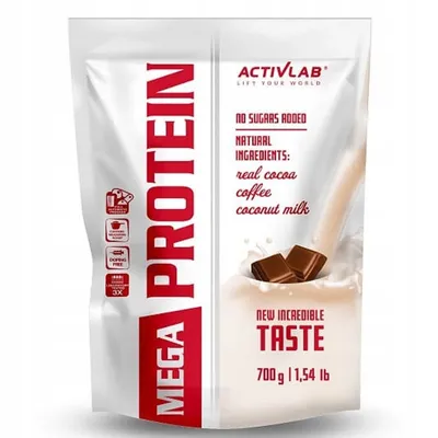 Immagine prodotto di Activlab Mega Protein 700g, proteine del siero del latte, creatina, taurina - cioccolato