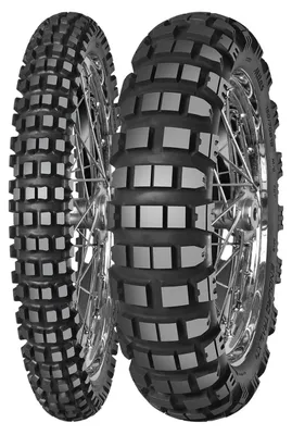 Image de Mitas Enduro Trail Xt+ Dakar (2Xyellow) 110/80 B19 M/C Tl/Tt 59T Front M+S