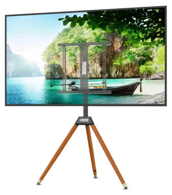 Produktbild von TV-Dreibeinständer | Höhenverstell- und schwenkbar, für 32-60 Zoll TVs, max. VESA 400x400 mm | Dunkel