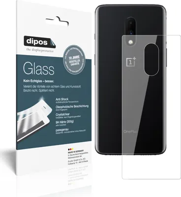 Produktbild von 2x Schutzfolie für OnePlus 7 Rückseite - Anti-Shock 9H Folie dipos Glass Kunststoffglas