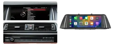 Image de CarPlay, écran tactile, lecture haute résolution, compatible avec les modèles BMW Série 5 (F10, F11) de 2011 à 2017, systèmes CIC et NBT, écran de 10,25 pouces pour les modèles NBT