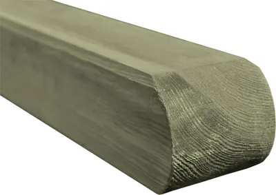 Produktbild von Rundkopfpfosten 180 cm, 90 x 90 mm, kesseldruckimprägniert