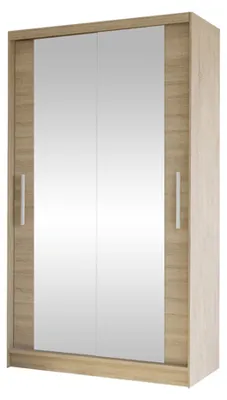 Produktbild von MIRJAN24 Schiebetürenschrank Costa VII, Kleiderschrank, Stilvoll Schlafzimmer Garderobenschrank (Farbe: Sonoma Eiche)