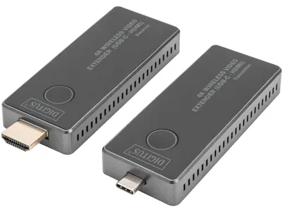 Immagine prodotto di DIGITUS Digitus Estensore video wireless 4K, 30 m (USB-C - HDMI)