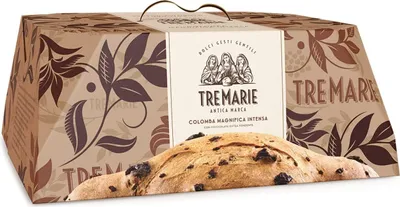 Produktbild von Tre Marie Colomba Magnifica Intensa Typisches Dessert der Ostertradition Osterkuchen mit Extra Dunkler Schokolade 800g