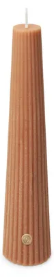 Image de Bougie nervurée x6 couleur terre claire - Spaas