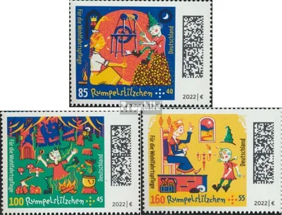 Produktbild von Briefmarken BRD (BR.Deutschland) 2022 Mi 3664-3666 (kompl.Ausg.) postfrisch Märchen - Rumpelstilzchen