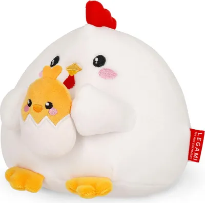 Produktbild von LEGAMI - Super Soft! Plush Plüsch, Hen Thema, Mini Größe, mit personalisierbarer ID Karte, Steht alleine, 14x15x12 cm