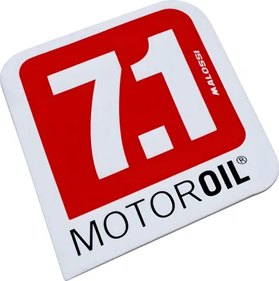 Immagine prodotto di Adesivo Malossi 7.1 MOTOR OIL rosso, medio 85 x 85mm