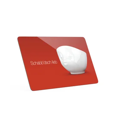 Produktbild von Frühstücksbrettchen Schabb'dsch lieb - rot - by FIFTYEIGHT - T040116