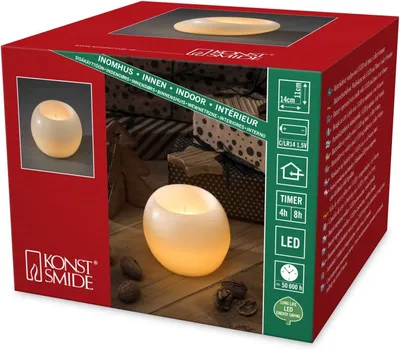 Zdjęcie produktu dla Konstsmide 1964-100, Biały, Wosk, IP20, 1 szt., LED, 0,06 W