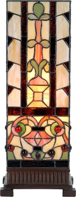 Immagine prodotto di Lampada da tavolo Tiffany Clayre & Eef 18x18x45 cm in vetro beige