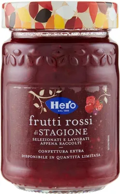 Produktbild von 3x Hero rote Früchte in der Saison Marmelade Konfitüre Brotaufstriche Italien 350g