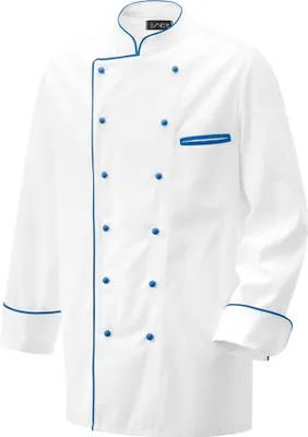 Produktbild von EXNER Koch-Jacke, Stehkragen, Langarm, Umschlag-Manschette, farbige Paspel