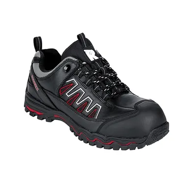 Produktbild von RUNNEX® S3-Sicherheitshalbschuhe LightStar, Schwarz/Rot