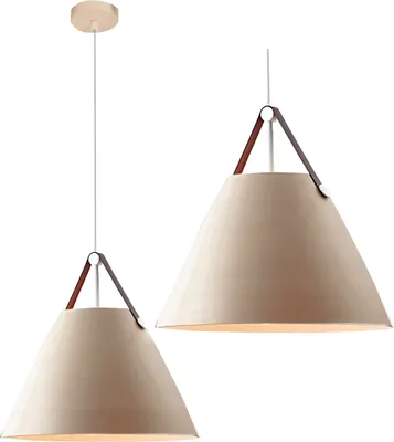 Produktbild von tooLight Pendellampe App159 Buffo Glocke Metall Cappuccino E27 1-Punkt Leuchtend