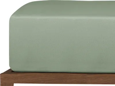 Produktbild von uncover by SCHIESSER Edeljersey Spannbettlaken New Jersey | 100% Baumwolle | Matratzenhöhe bis 20cm | 100x200cm | Hellgrün