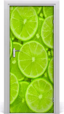 Produktbild von Tulup Türaufkleber 85x205 cm Dekorative Aufkleber Selbstklebend Wasserdichte Tapete Abnehmbar Schlafzimmer Wohnzimmer Wohnkultur - Limette