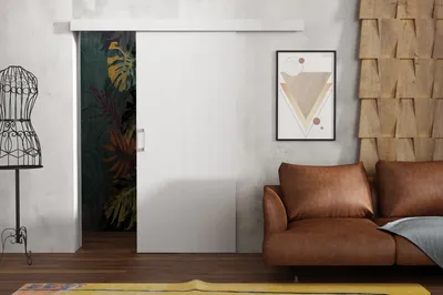 Produktbild von Kaiser Möbel Laguna-Schiebetüren, Garderobe/Zimmer Tür Weiß 70 cm