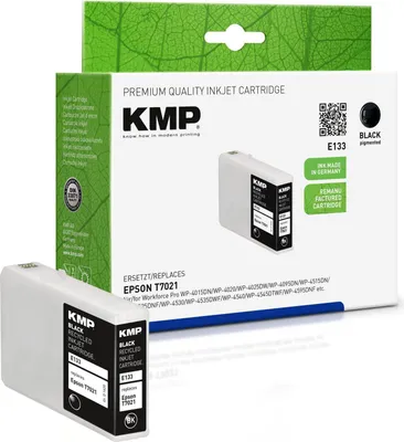 Produktbild von KMP E133 Tintenpatrone schwarz kompatibel mit Epson T7021