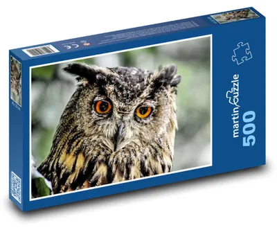 Produktbild von Puzzle 500 Uhu - majestätische Eule - martinpuzzle