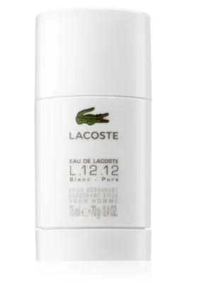 Obrázek produktu pro Lacoste L.12.12 Bílá Deodorant ve Sticku 75ml pro muže