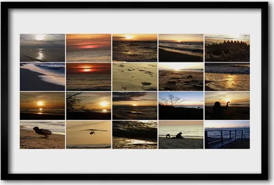 Produktbild von Bild 60x40 MDF-Rahmen Wandkunst Meer Landschaft